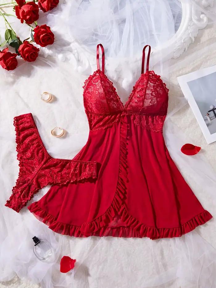 Ensemble de Lingerie Sexy en dentelle pour femmes