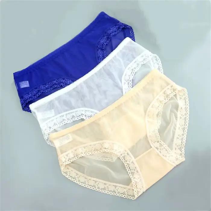 Slip Transparent en maille pour femmes