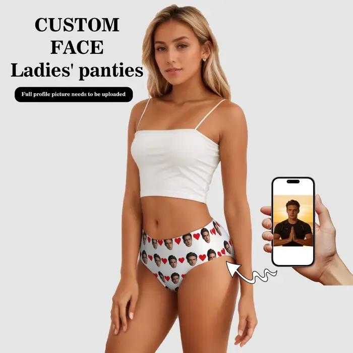 Lingerie personnalisée avec photo faciale pour femmes