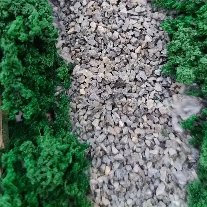 Gravier de ballast pour maquettes ferroviaires, sable gris miniature pour diorama de train, matériau de fond de piste à l'échelle, construction de paysages DIY