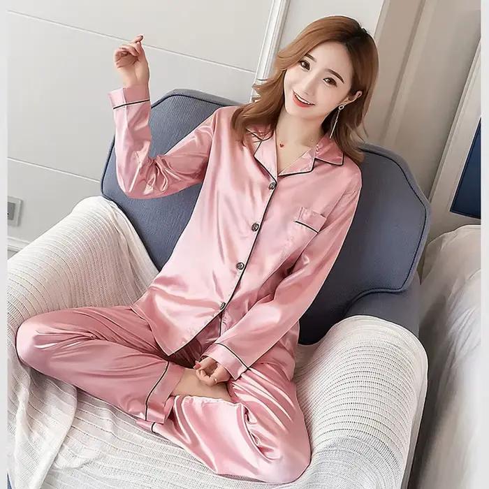 Ensembles de Pyjamas pour femmes 2024 Sexy soie
