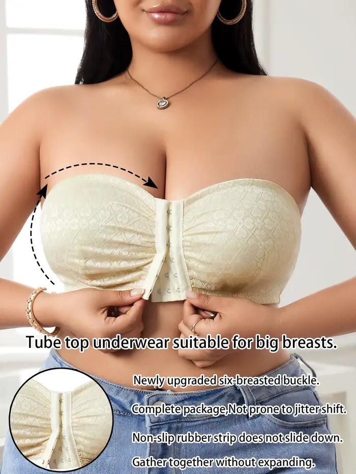 Soutien-gorge sexy en dentelle grande taille à fermeture avant