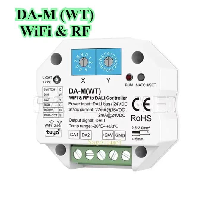 DALI convertisseur variateur contrôleur RF DA-M /RF & WiFi DA-M(WT) /RF & Zigbee DA-M(WZ) DC24V Tuya APP contrôle DIM RGB CCT RGBW SmartLife