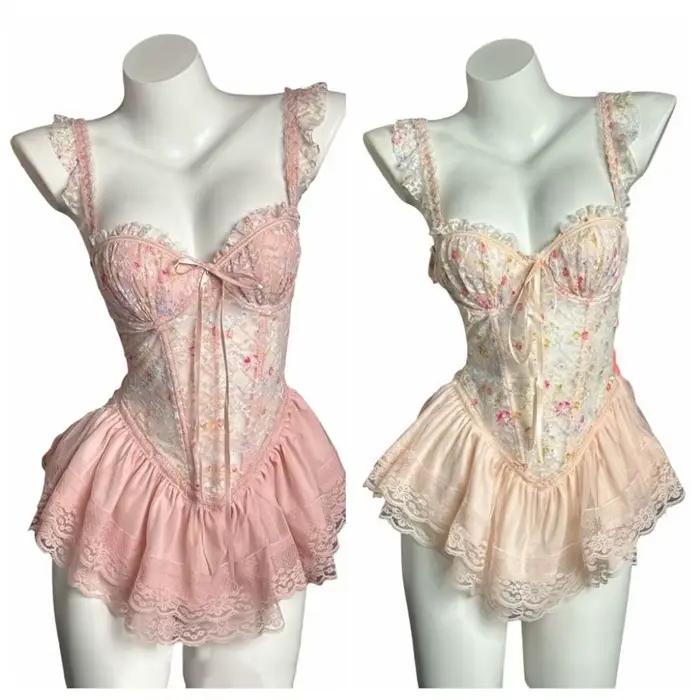 Robe de nuit élégante en dentelle fine