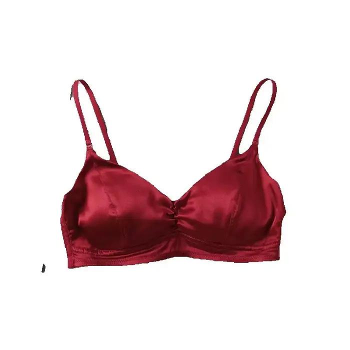 Soutien-gorge en soie véritable pour femmes