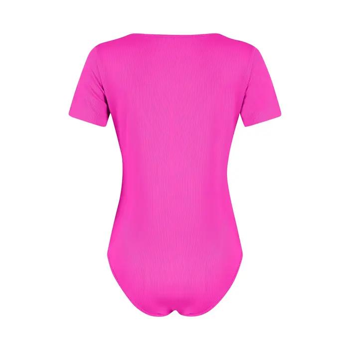 Barboteuse en coton à manches courtes pour femmes, combinaison basique décontractée, noir et blanc, barboteuse pour dames, été, 2024