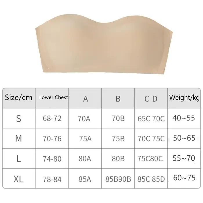 Soutien-gorge en gelée sans bretelles