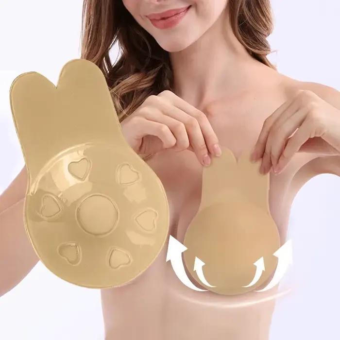 Femmes Push Up soutiens-gorge auto-adhésif Silicone sans bretelles Invisible soutien-gorge réutilisable collant