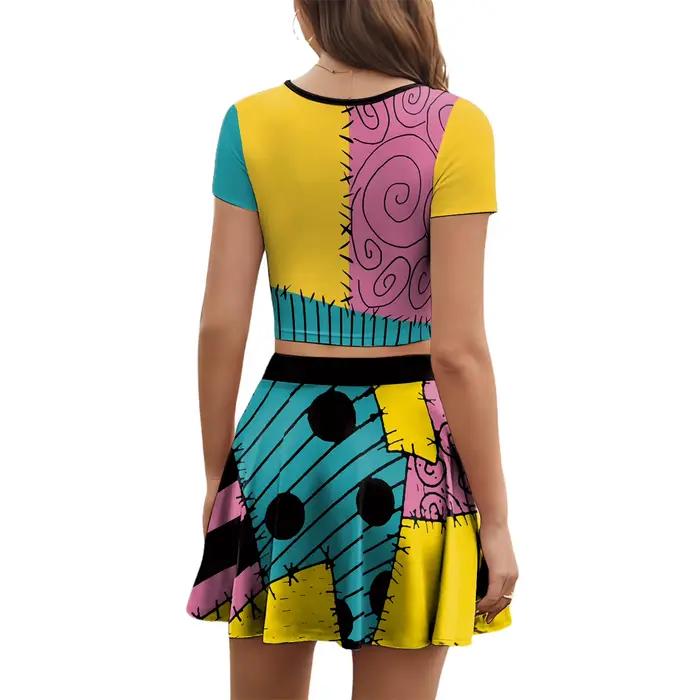 [Tu es mon secret] Halloween cauchemar avant noël Sally robe haut de fête déguisement adulte Performance Cosplay Costumes ensembles