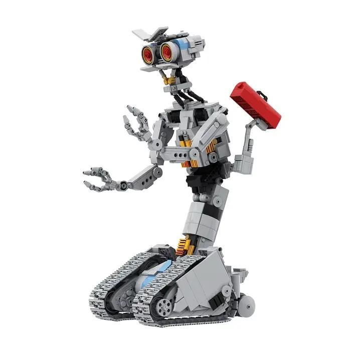 Gobricks MOC Johnnyed 5 Robots modèle brique Circuits courts militaire émotionnel Robot bloc de construction Kit jouets pour cadeaux pour adultes