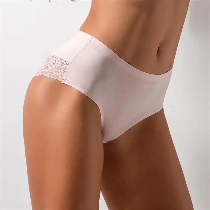 Culotte en dentelle sans couture pour femme