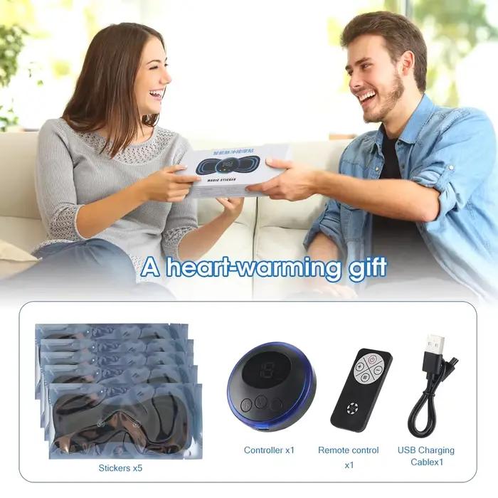 Ensemble de masseur de cou électrique intelligent, Patch Cervical, 8 Modes, 19 niveaux d'intensité, outils de Massage portables à usage domestique pour soulager la Fatigue