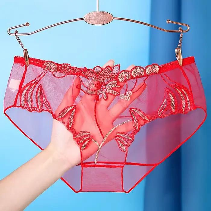 Culotte en maille transparente pour femme