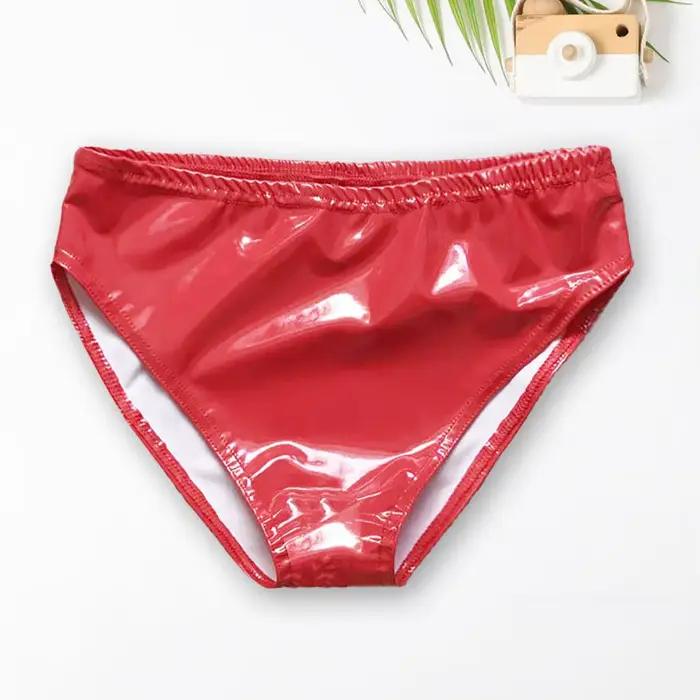 Femmes caleçons charmant taille haute brillant miroir peinture