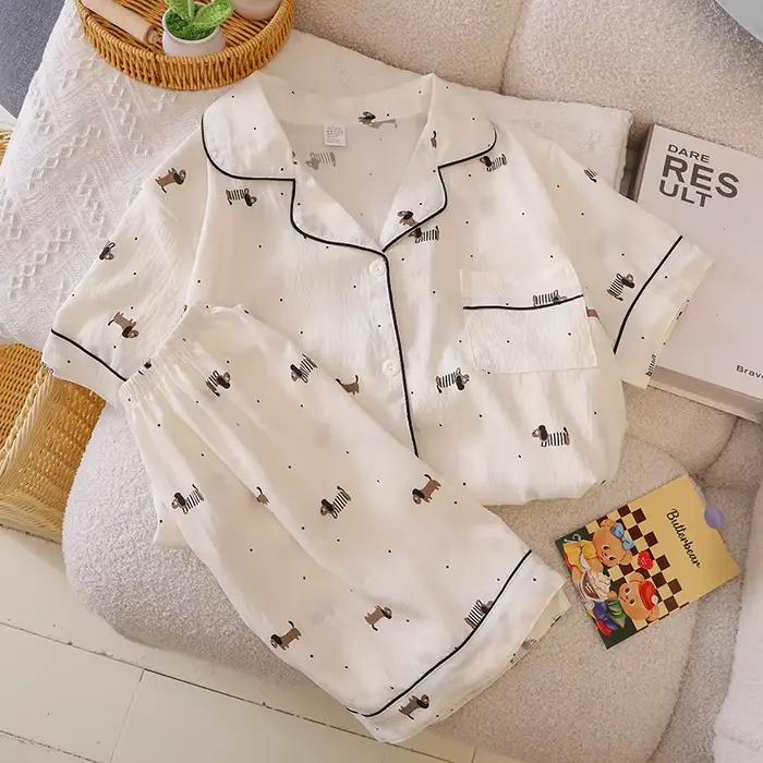 Pyjama pour femme à manches courtes