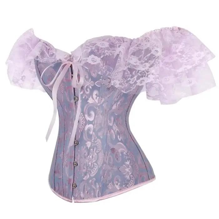 Haut corset en dentelle pour femme