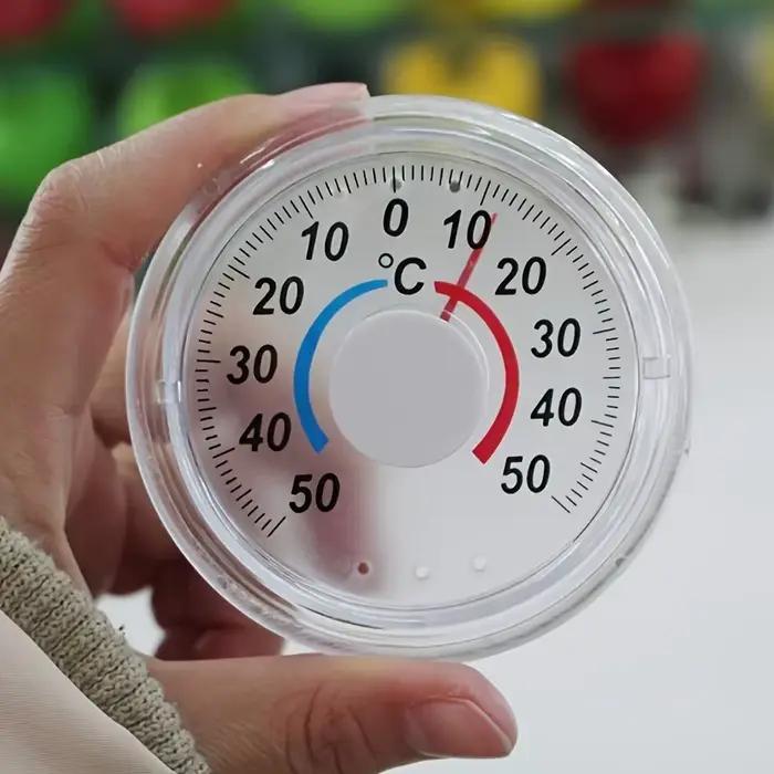 Thermomètre à cadran sans batterie, montage mural pour fenêtre intérieure et extérieure, jauge de température-50C à 50C, cadeau pour usage domestique et au bureau