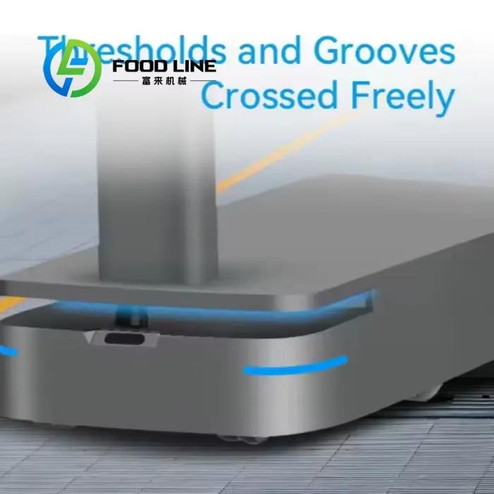 Robot d'entrepôt à grande capacité personnalisé, navigation autonome, ligne d'assemblage d'usine, livraison, faible entretien