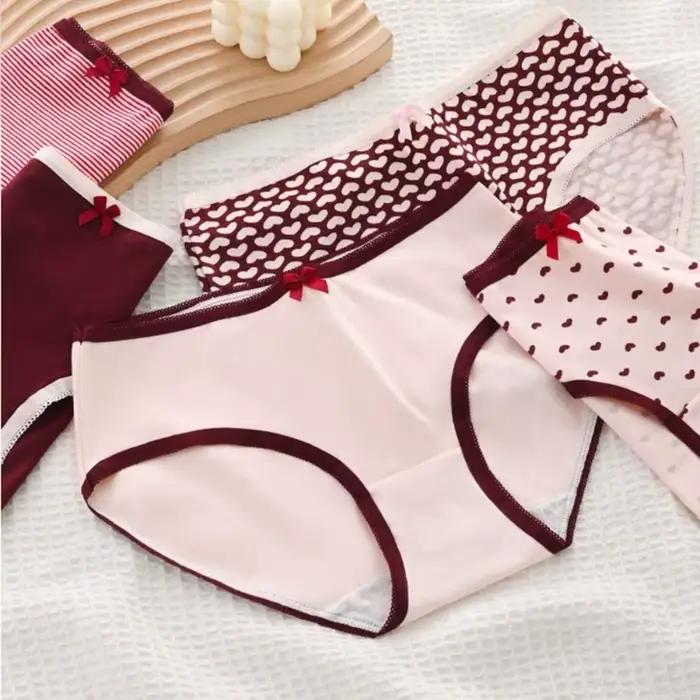 Lot de 5 Culottes Femme et Fille à Rayures