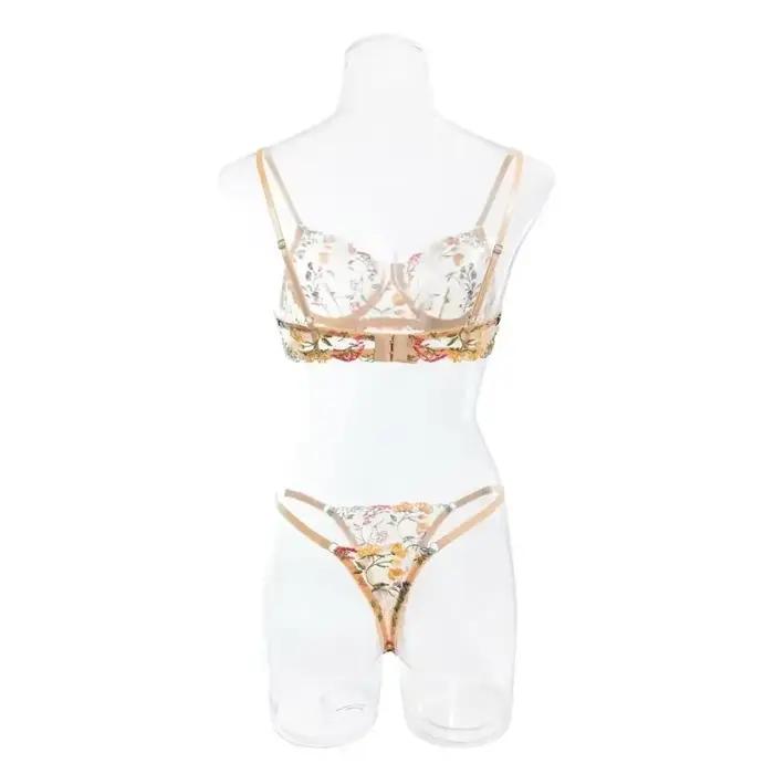 Ensemble de Lingerie florale polyvalente 2 pièces