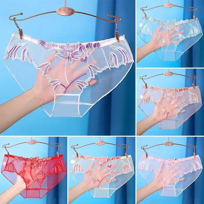 Culotte en maille transparente pour femme
