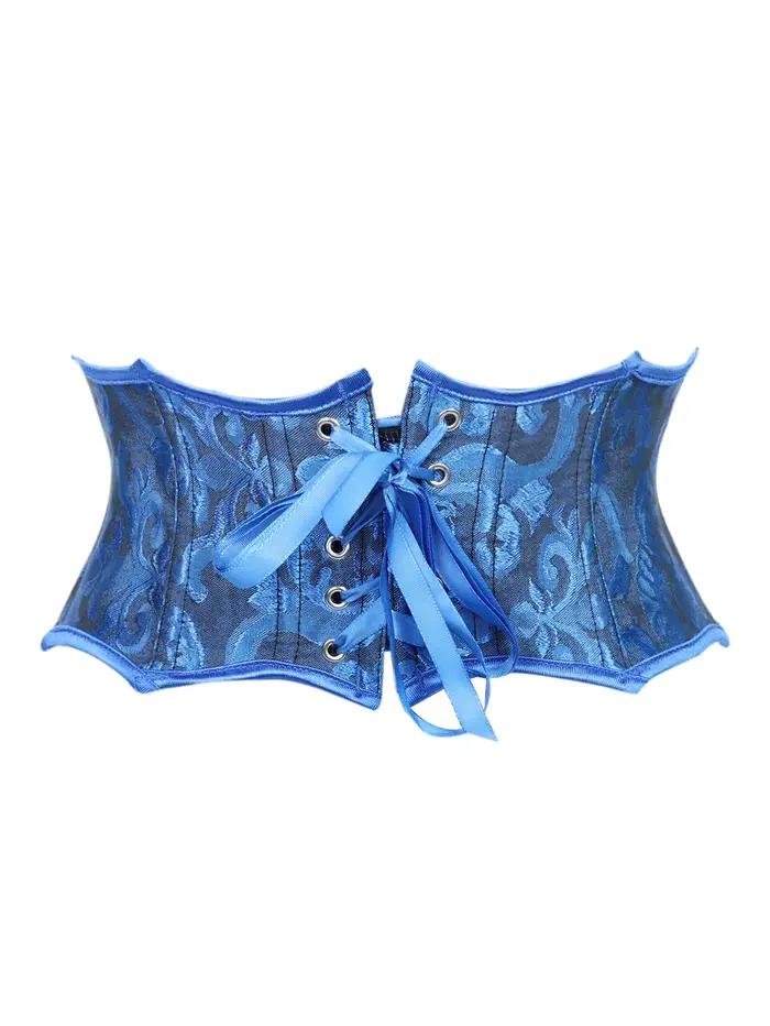 Corset de style court, bleu roi