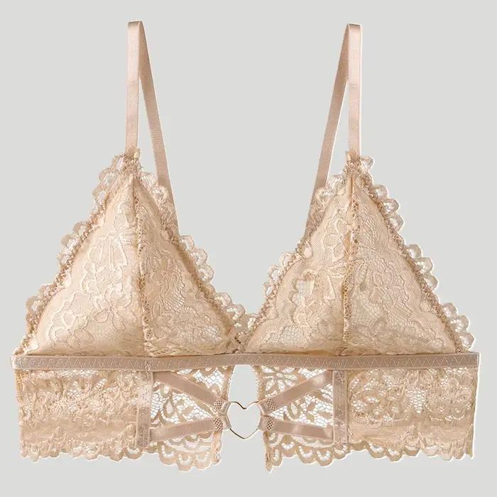 Soutien-gorge en dentelle transparent pour femmes