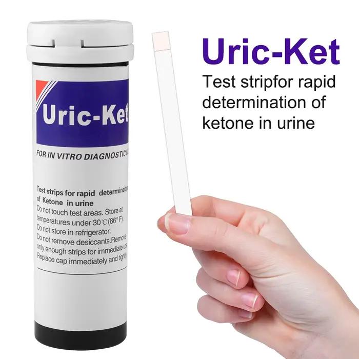 Bandes de cétone Test cétone (100 ct) pour les tests d'urine cétone. Bandelettes de test de cétose pour la régime Keto, Paleo, cétogène, Atkins, Low Carb