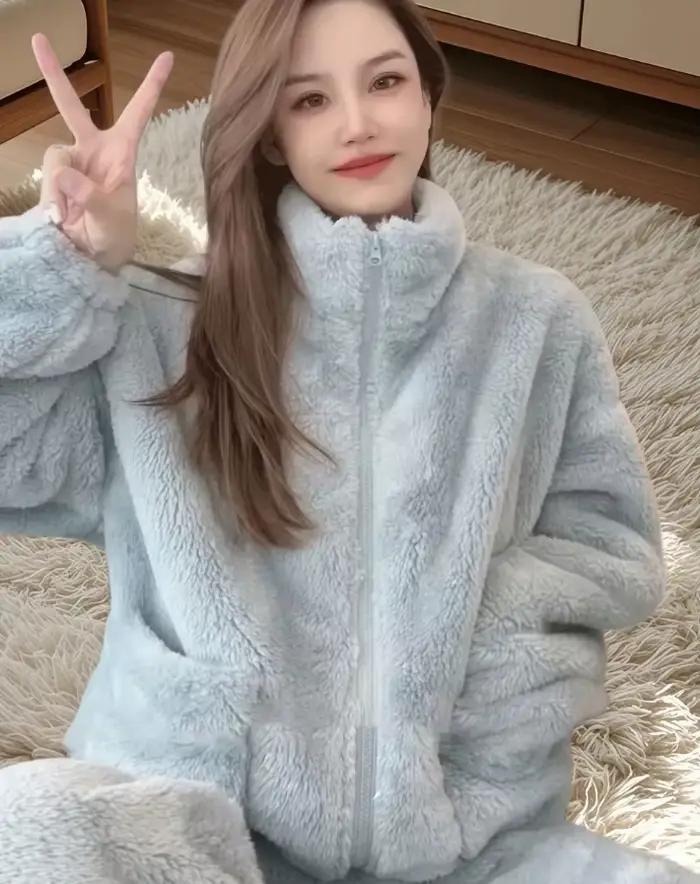 Ensemble pyjama chaud pour femmes