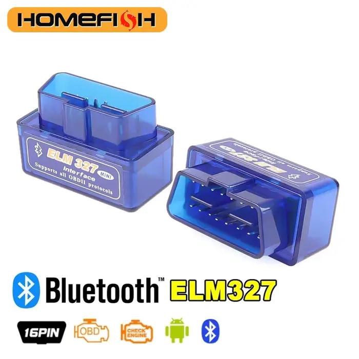 Interface 16 broches V2.1 ELM327 OBD2, Mini lecteur de Code, outil de balayage, Scanner de voiture pour outil de Diagnostic Android, OBDII OBD 2 pour A