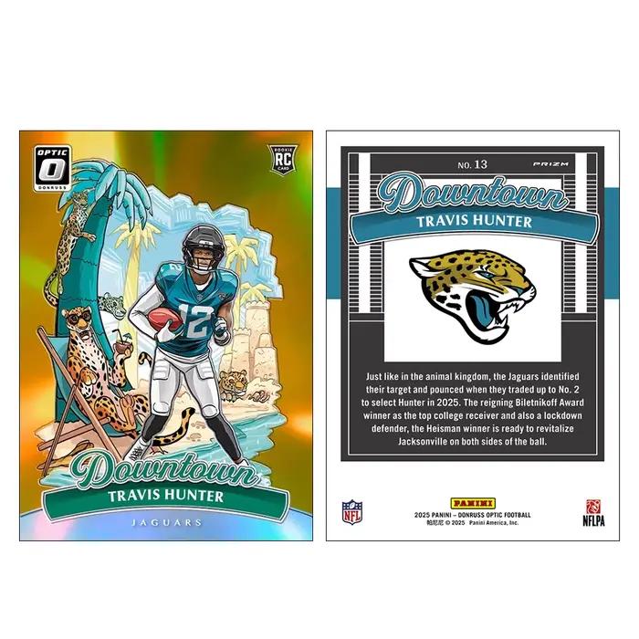 Cartes de collection de football holographiques et scintillantes Rugby Downtown DIY Travis Hunter Patrick Mahomes Brian Thomas Shedeur Sanders