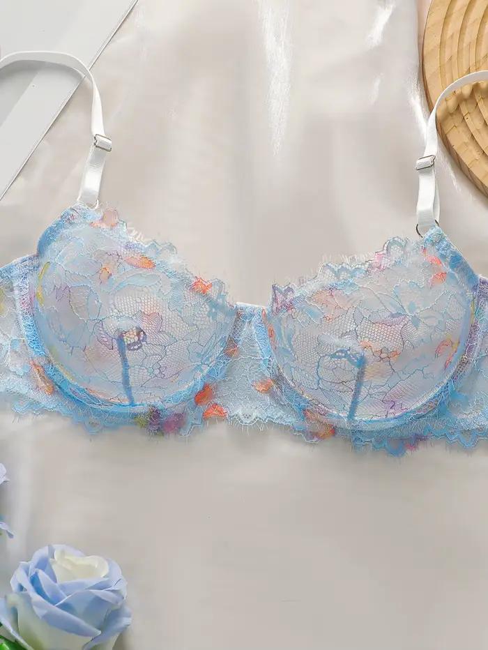 Ensemble de lingerie sexy transparente en dentelle pour femmes avec jantes en acier