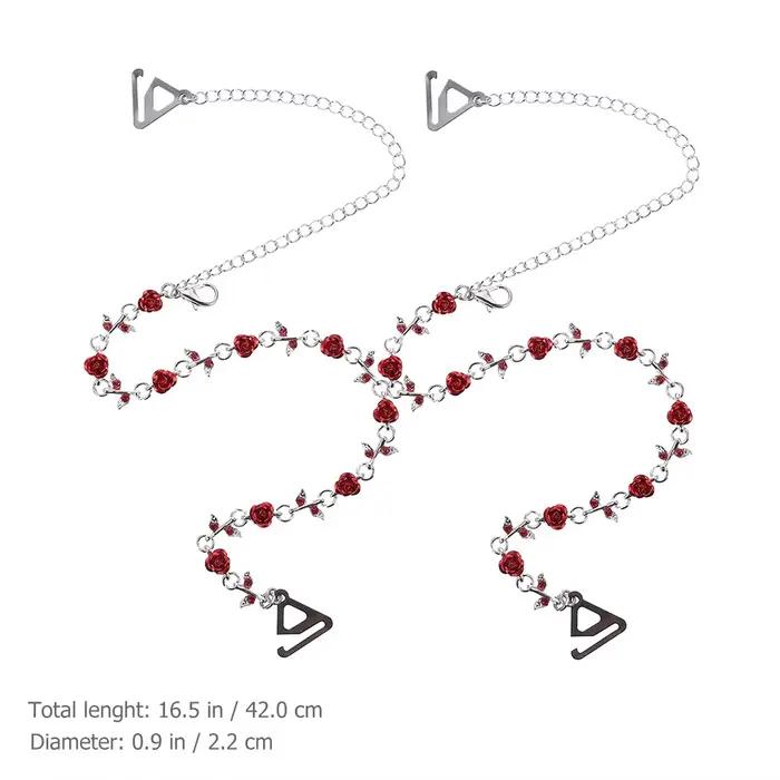 1 paire de bretelles de soutien-gorge en strass pour femmes