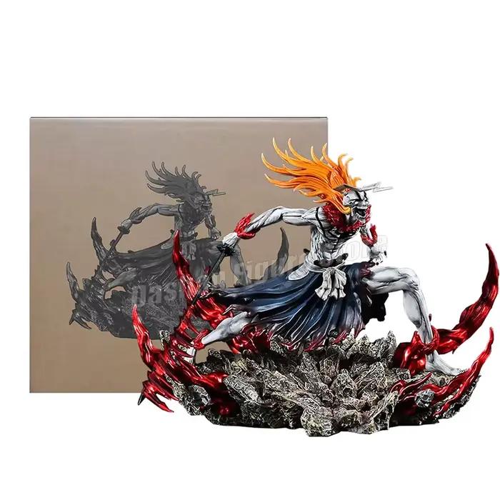 23 cm blanchi creux Ichigo figurine à collectionner poupée Saigo No Getsuga Tenshou creux Kurosaki Ichigo Statue modèle jouets
