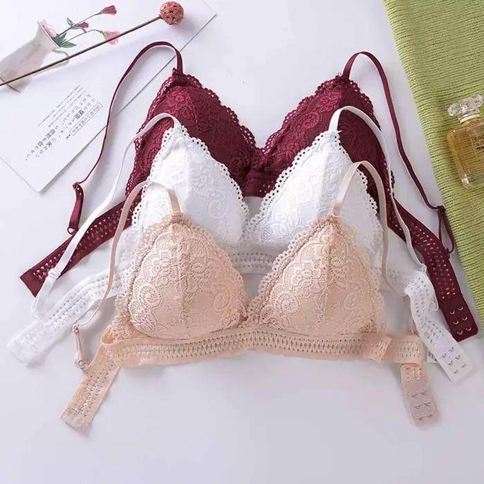 Soutien-gorge français en dentelle fine pour femmes