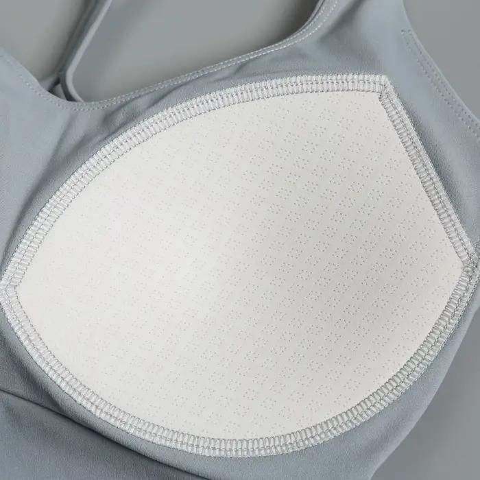 Très bon à porter! ! Fixation protection des seins anti-choc et beau dos soutien-gorge de fitness à bonnet fixe porte une course haut de gamme