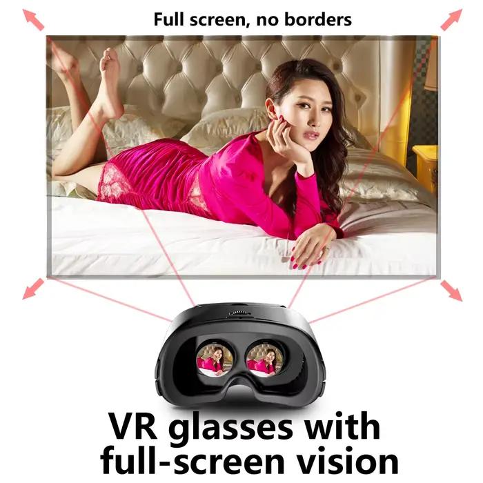 Lunettes de réalité virtuelle 3D VR pour iPhone Android Smartphone téléphone portable casque casque casque avec lentilles réelles lunettes appareils