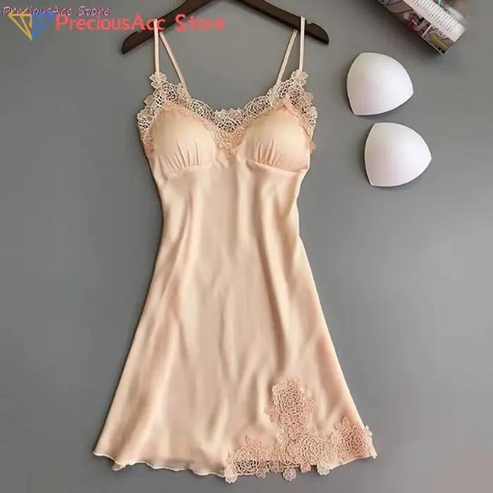 Chemise de nuit sexy en dentelle pour femmes