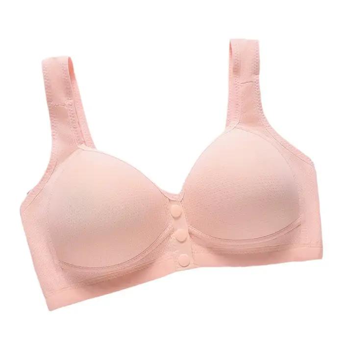 Soutien-gorge confortable en nylon à fermeture frontale pour femmes d'âge moyen et âgées
