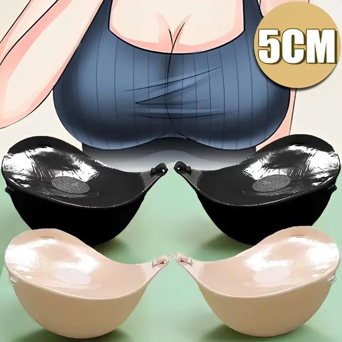 Épaissir 5cm Sexy femmes respirant adhésif soutien-gorge Silicone mamelon bande avant Push Up