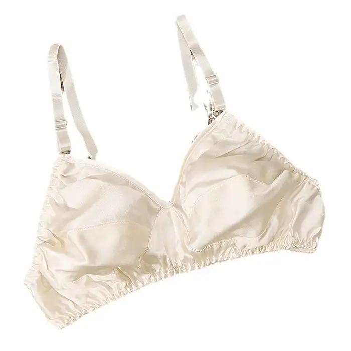 Soutien-gorge en soie Double couche sans armatures