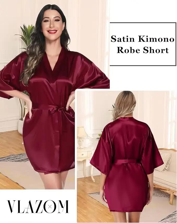 Chemise de nuit verte, Kimono de couleur unie
