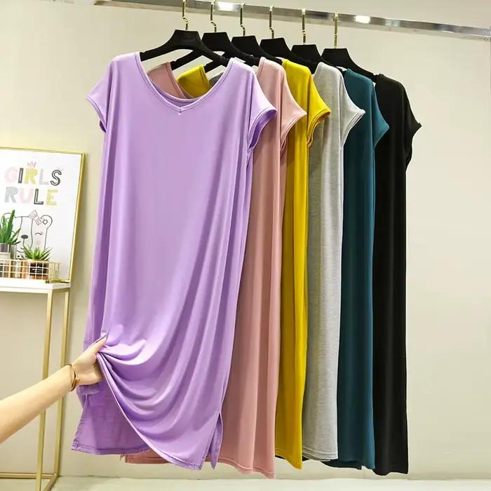 Robe de Nuit Mi-Longue pour Femme