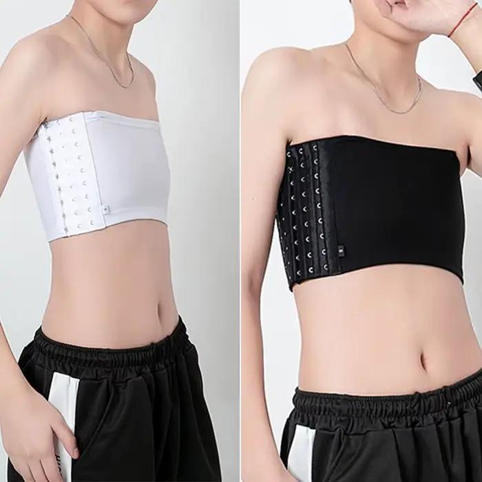 Femmes Invisible poitrine liant Shaper Corset Stretch corps façonnage boucle Tomboy soutien-gorge court Style lesbien
