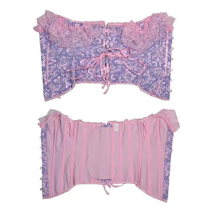 Dentelle Corset Top Femmes Shapewear Fajas Taille Formateur Minceur Lingerie Blusas Body Shaper Femme Corsets Sexy Outwear Shaping Tops