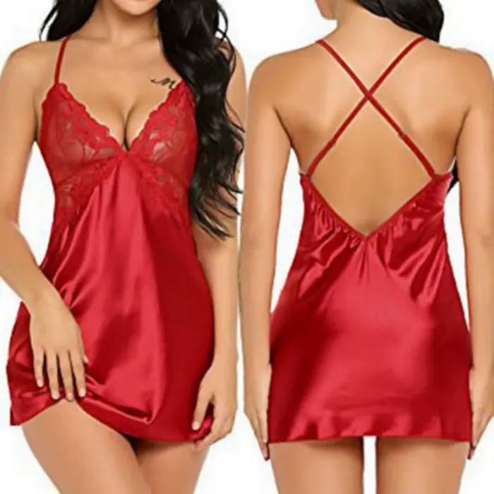Robe de nuit en dentelle sexy sans manches pour femmes, élégante et confortable, idéale pour les nuits chaudes d'été, à offrir pour des occasions spéciales