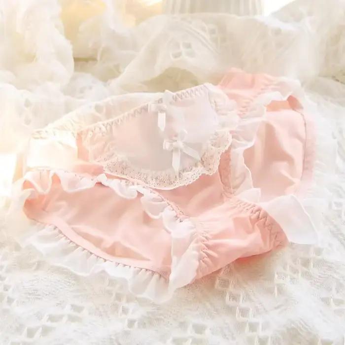 Culotte Lolita en Dentelle Mi-Haute pour Femme