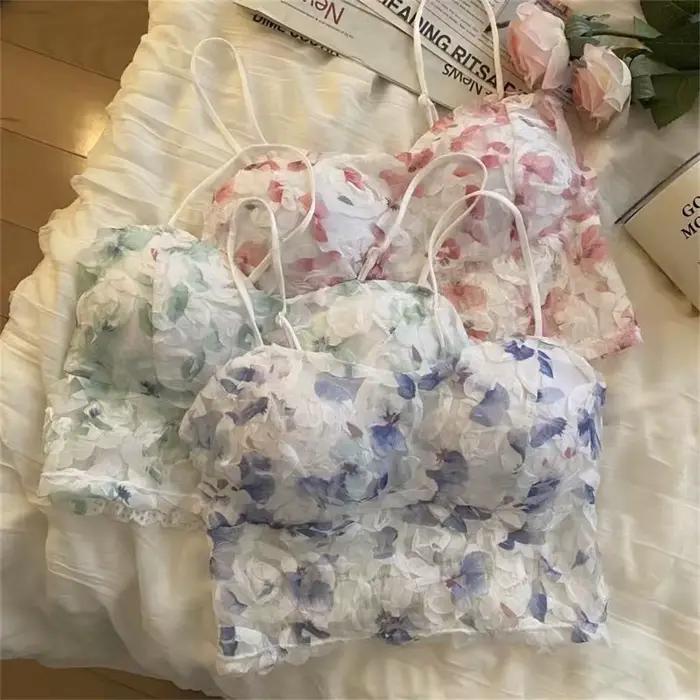 Lingerie Sweet Beauty – débardeur sexy à fleurs pour femmes