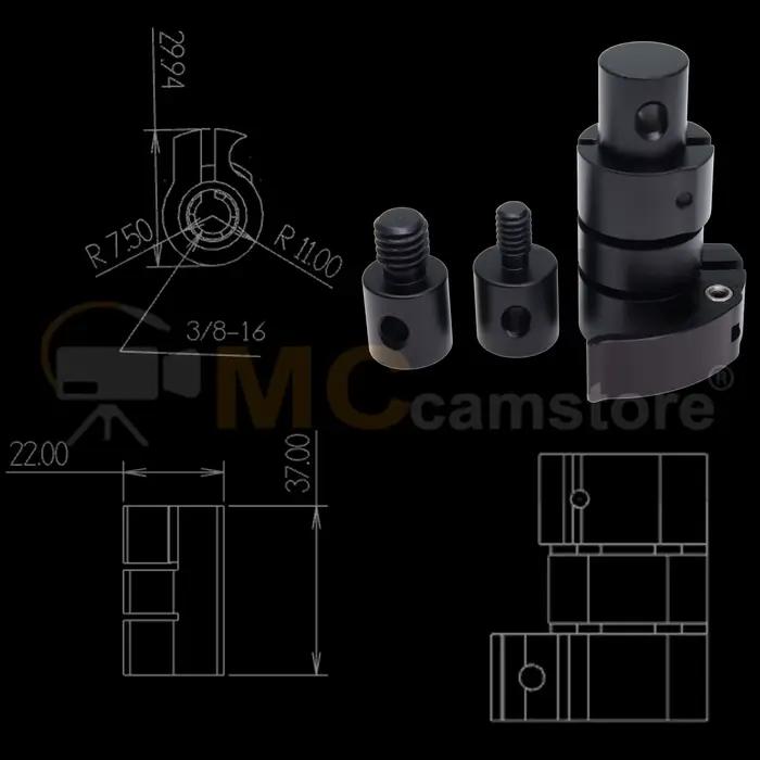 Système de dégagement rapide Boom Pole pour Microphone PSC, son de musique, bras de Microphone de pare-brise, adaptateur de micro portable