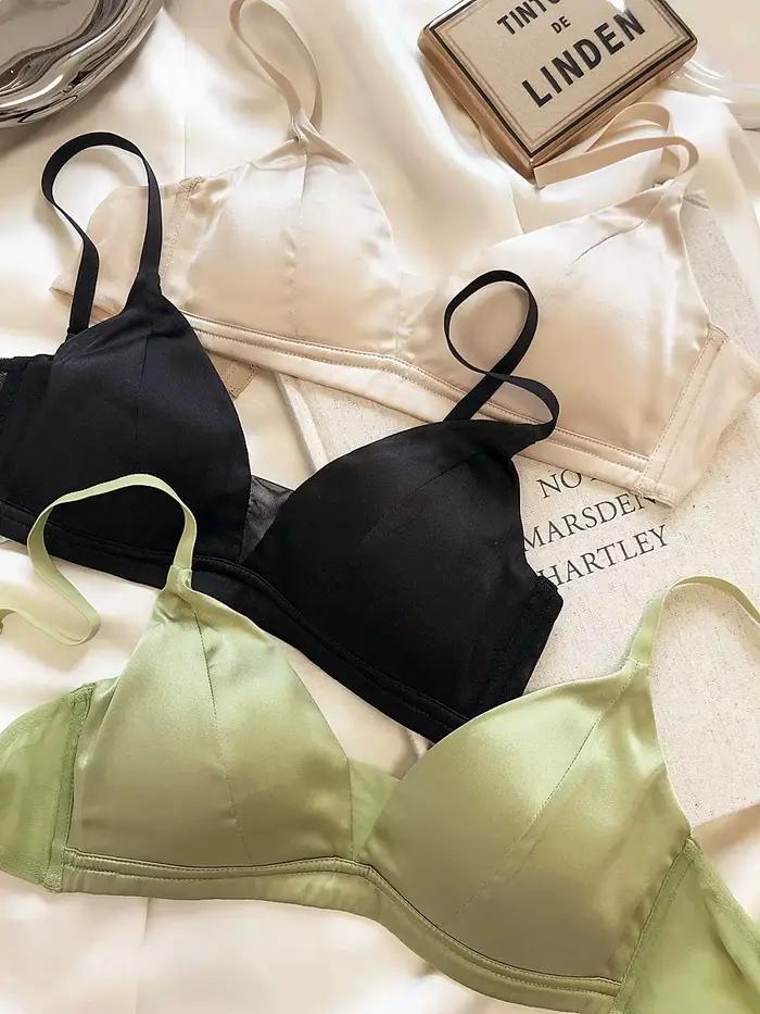 Soutien-gorge Simple en soie de mûrier